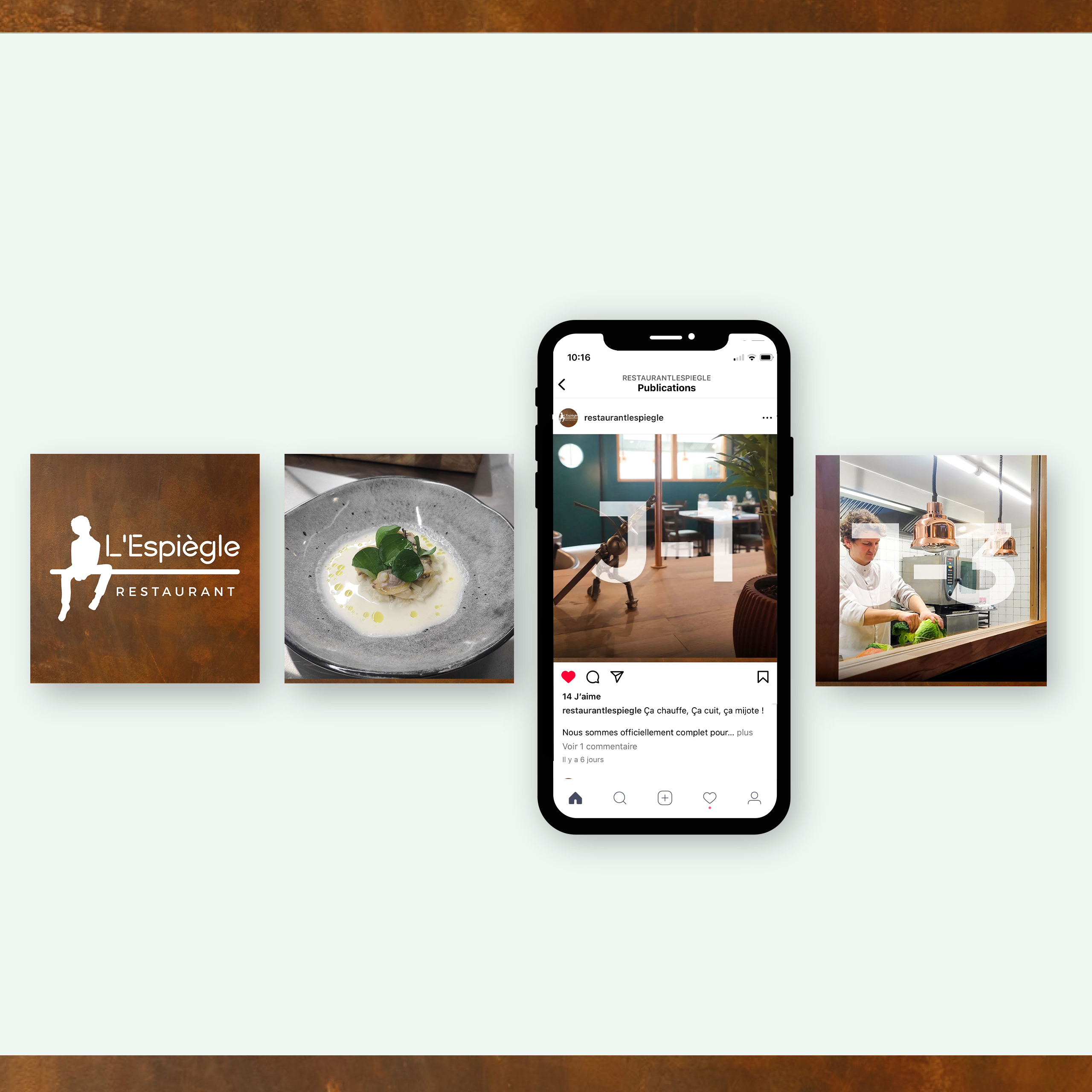 L'espiègle restaurant Bérengère Denfert Graphiste Freelance