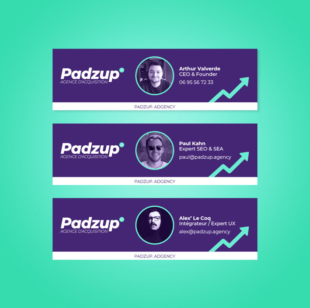 Padzup - signature mail
